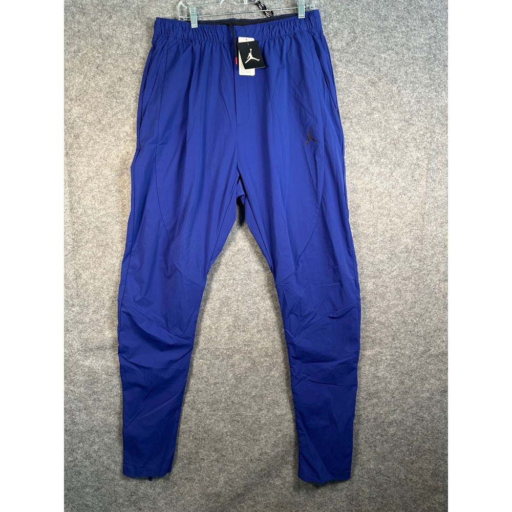 Jordan Mens Royal Blue Nylon Tapered Track Pants Jumpman Joggers BR0362-455 NEW